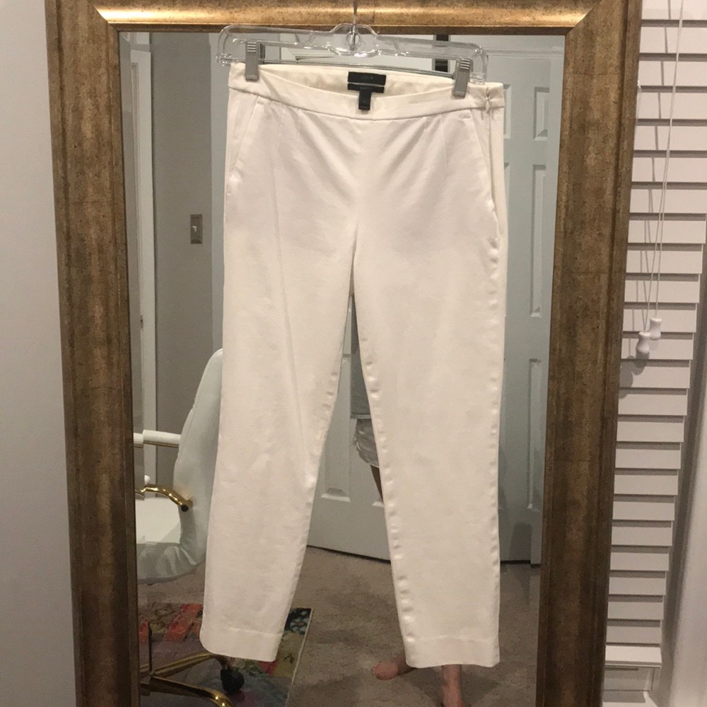 ‘Martie’ Ivory Ankle Pants